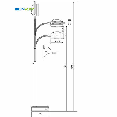 Mobile Stand ENT Dental GNY Veterinary Surgery LED Operating Lamp Exam Lamp