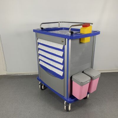 Hospital Nursing Cart ABS Medicine Trolley
