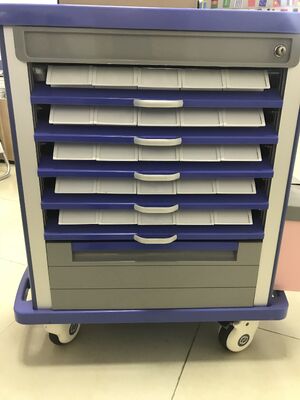 Hospital Nursing Cart ABS Medicine Trolley
