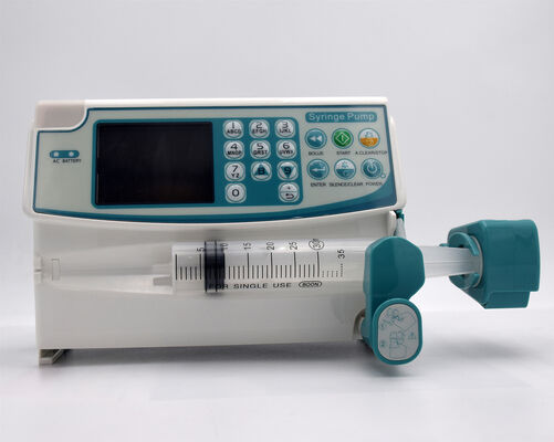 High Precision Portable Medical Syringe Infusion Pump Auto Syringe Recognition Stackable Clinical Infusion Equipment with Audio Visual Alarm