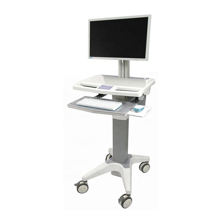 Work Table Medical Furniture Doctor Digital Mobile Hospital Nursing High Quality Laptop Cart Design Workstation Computer Trolley
