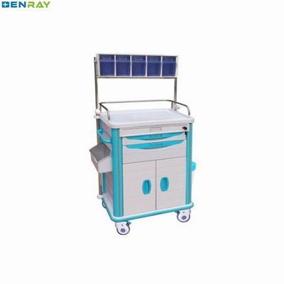 سكة حديدية الحراسة من الفولاذ المقاوم للصدأ ABS عربة التخدير 625 X 475 X 920mm